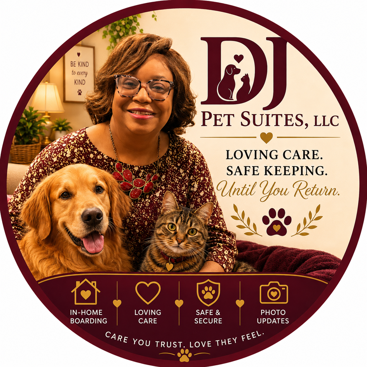 DJ Pet Suites logo